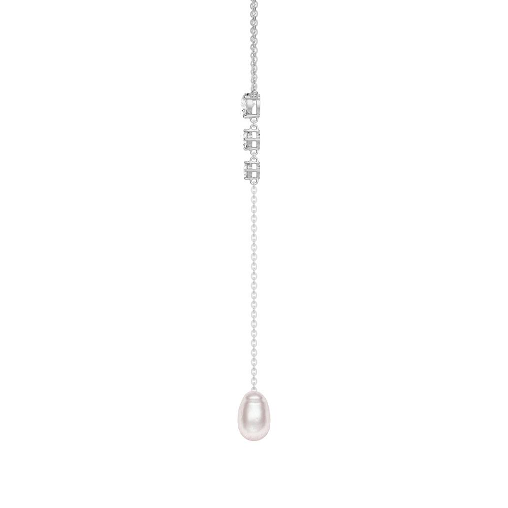 Elegant Baroque Pearl Y Lariat Necklace - Vintage Modern Style for Women | Perfect for Weddings, Parties & Special Occasions