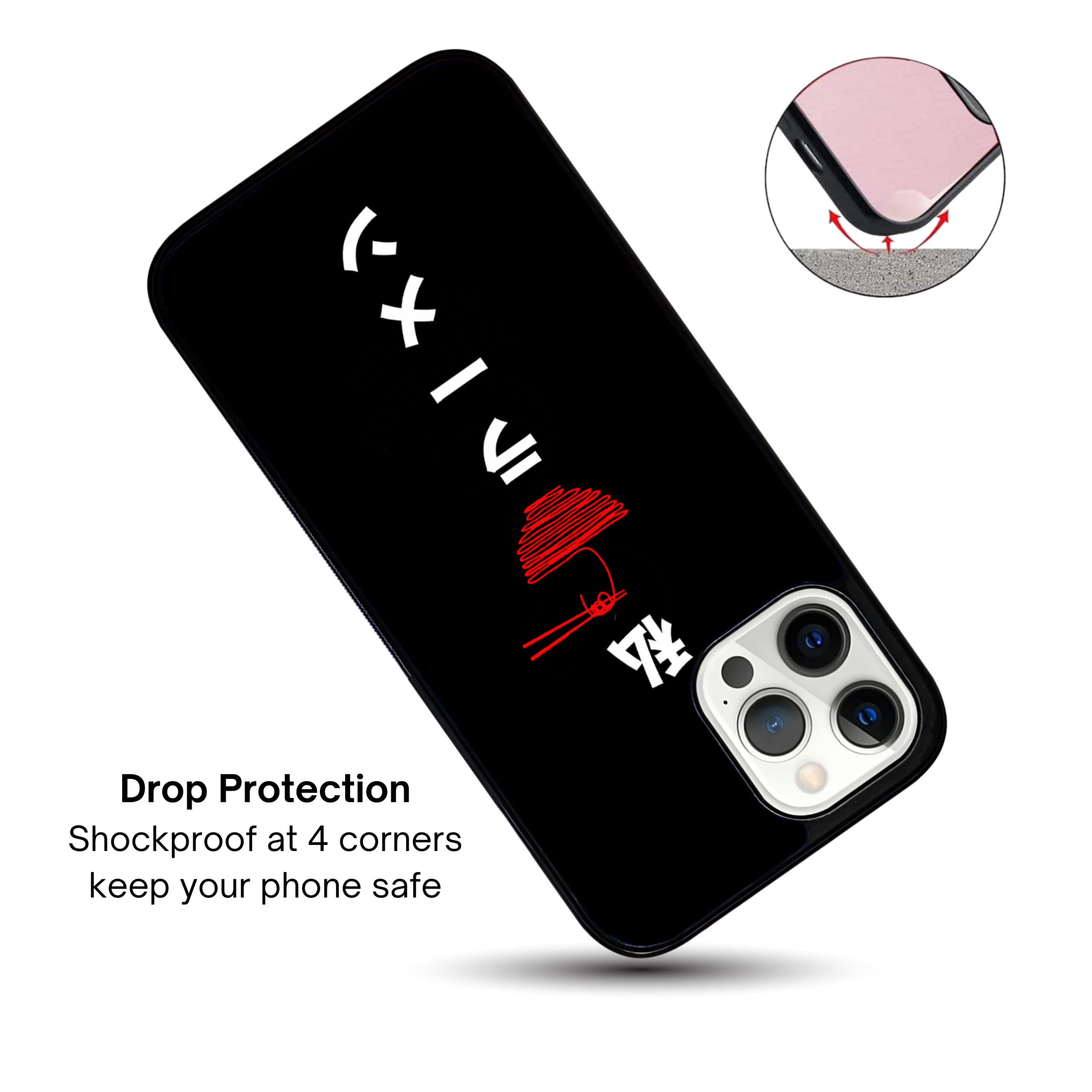 Japanese Anime I Love Ramen iPhone 13 Pro Case - Durable Shockproof Slim TPU Rubber Cover with Non-Slip Grip - Perfect for Anime Fans & Ramen Lovers - Ideal for Daily Use, Travel & School