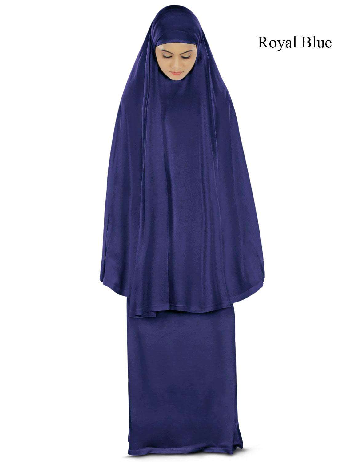 Dua Prayer Set for Women - Soft Viscose Jersey Khimar & Long Skirt - Islamic Modest Outfit for Prayer, Mosque & Daily Wear