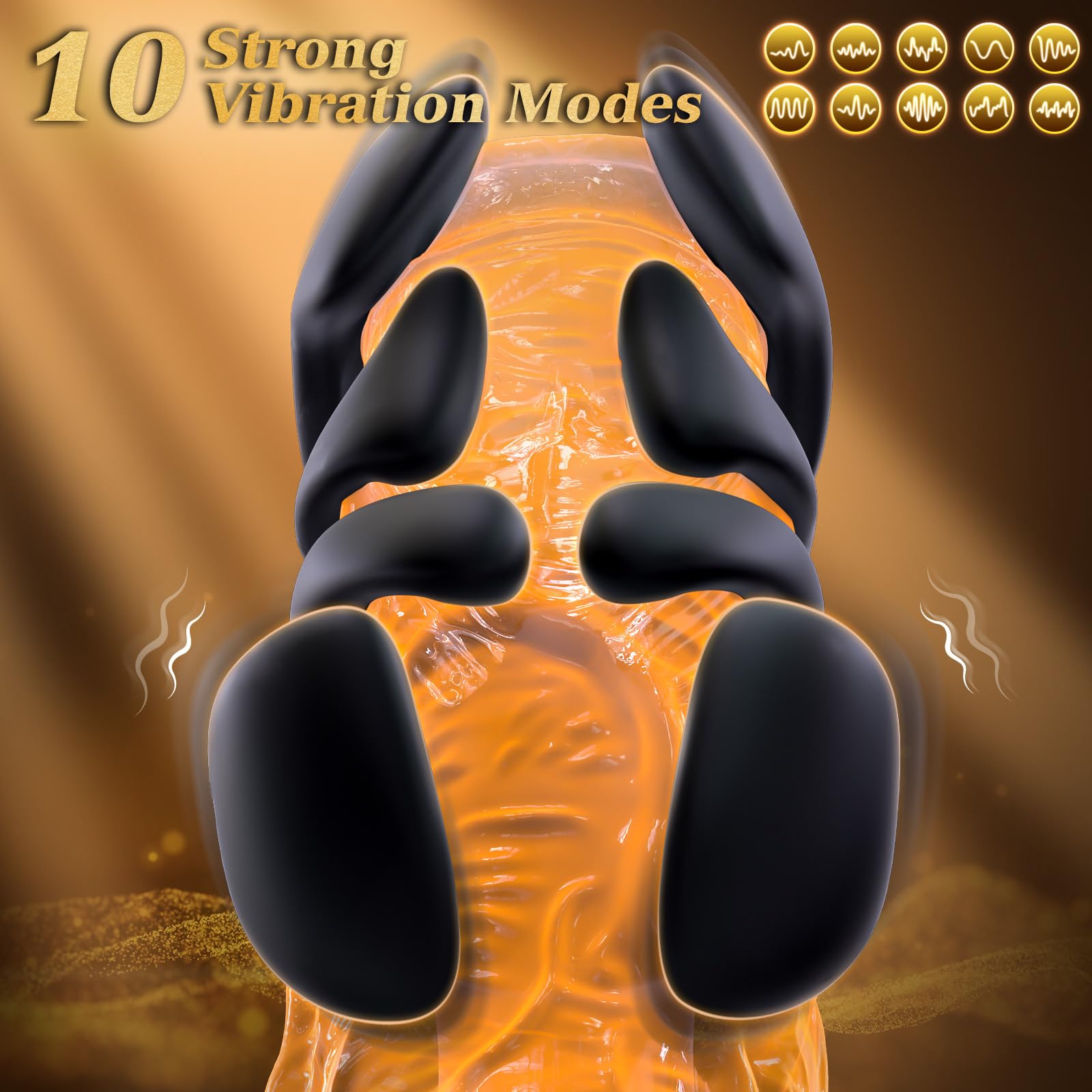 Premium Male Sex Toys - 10-Speed Vibrating Penis Trainer & Extender for Endurance & Pleasure | Handheld Male Masturbator for Solo Play & Couples Fun | Adult Toys for Men's Sexual Wellness & Performance Enhancement