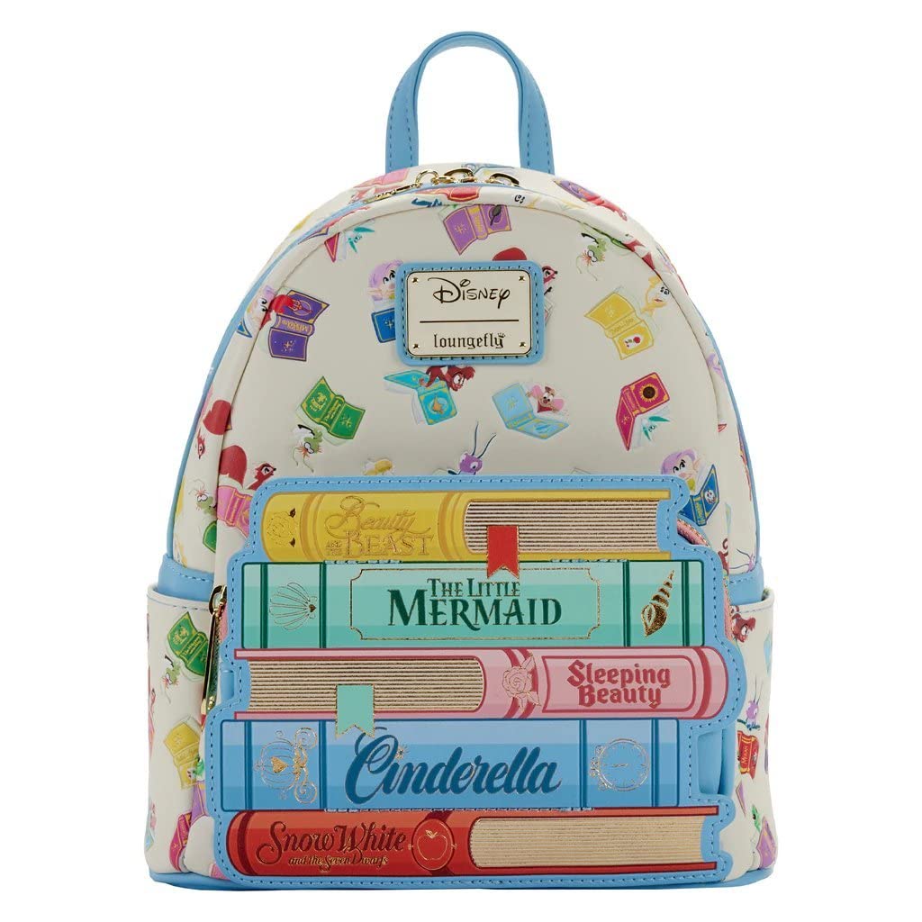 Disney Princess Mini Backpack - Loungefly Classic Books Design | Cute & Stylish Backpack for Disney Fans, Cosplay, School, Travel & Everyday Use