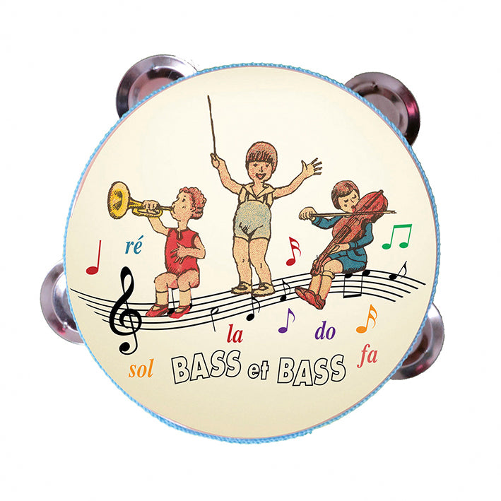 Bass & Bass Musical Toy Tambourine for Kids - Colorful Percussion Instrument for Early Learning & Music Play - Perfect for Classroom, Birthday Parties & Family Fun