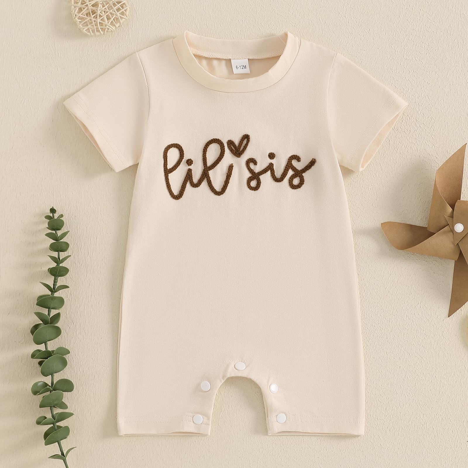 YINGISFITM Newborn Baby Outfit - Short Sleeve Bubble Romper Jumpsuit for Infant Boys & Girls | Soft Summer Baby Clothes for Siblings | Perfect for Photoshoots, Family Gatherings & Daily Wear