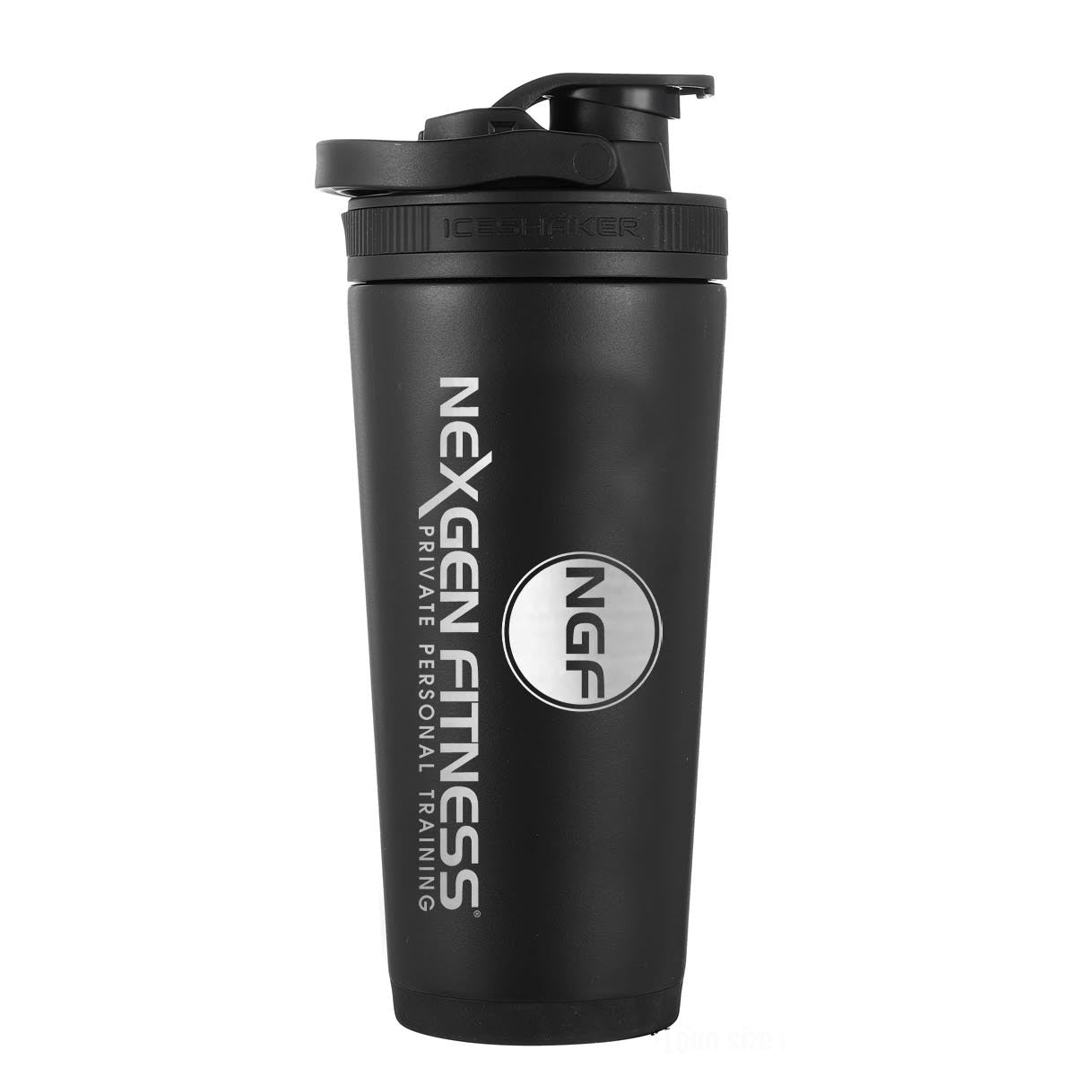 NexGen Fitness 26oz Custom Ice Shaker Bottle - Leakproof Protein Shaker Cup for Gym, Workout & Sports | Perfect for Protein Drinks, Smoothies & Post-Workout Recovery