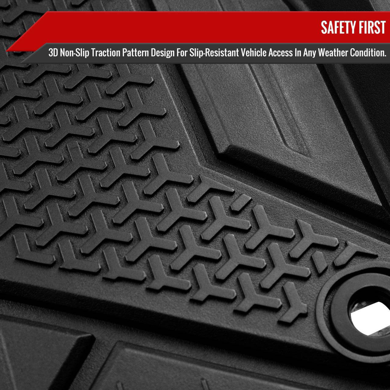 2017-2022 Honda CRV CR-V 3D All-Weather TPE Floor Mats - 3-Piece Set for Car Protection | Perfect for Winter, Rainy Days & Off-Road Adventures