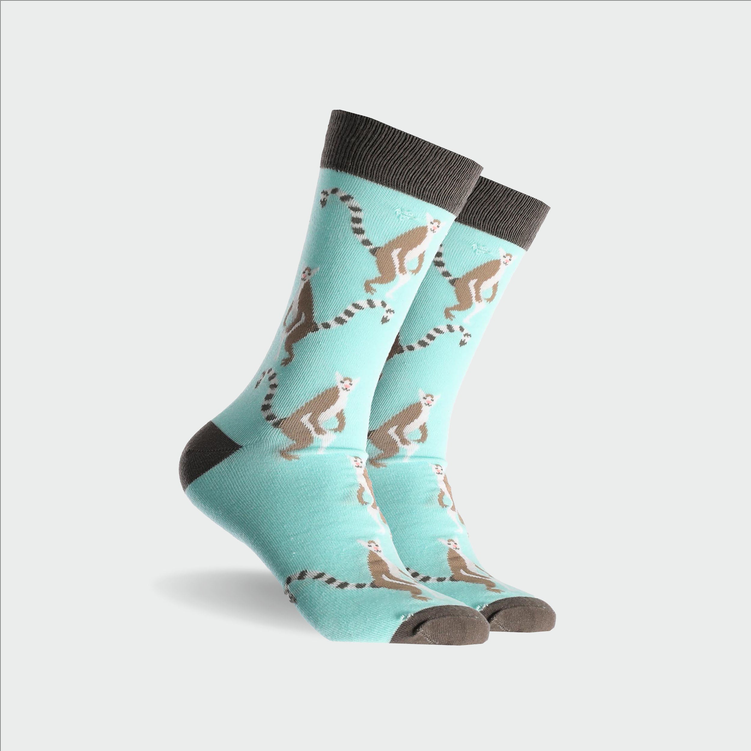 Premium Men's Lima Cotton Crew Socks - Soft Breathable Comfortable Ankle Socks for Everyday Wear, Sports & Casual Outfits - Aqua Blue
