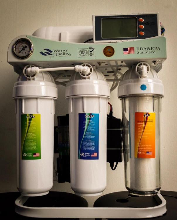 5 Stage Reverse Osmosis Deionization (RO/DI) Water Filtration System - Pure Water for Aquariums, Hydroponics & Home Brewing