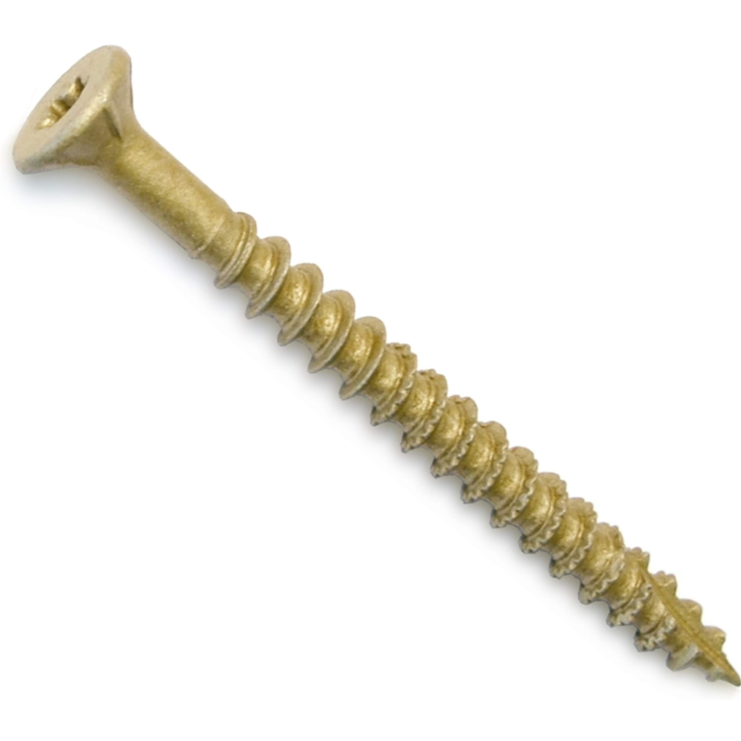 014973212827 Tan Wood Screws 12 x 2-1/2 Inch (30-Pack) - Heavy Duty Construction Screws for Furniture, Cabinets, and DIY Woodworking Projects