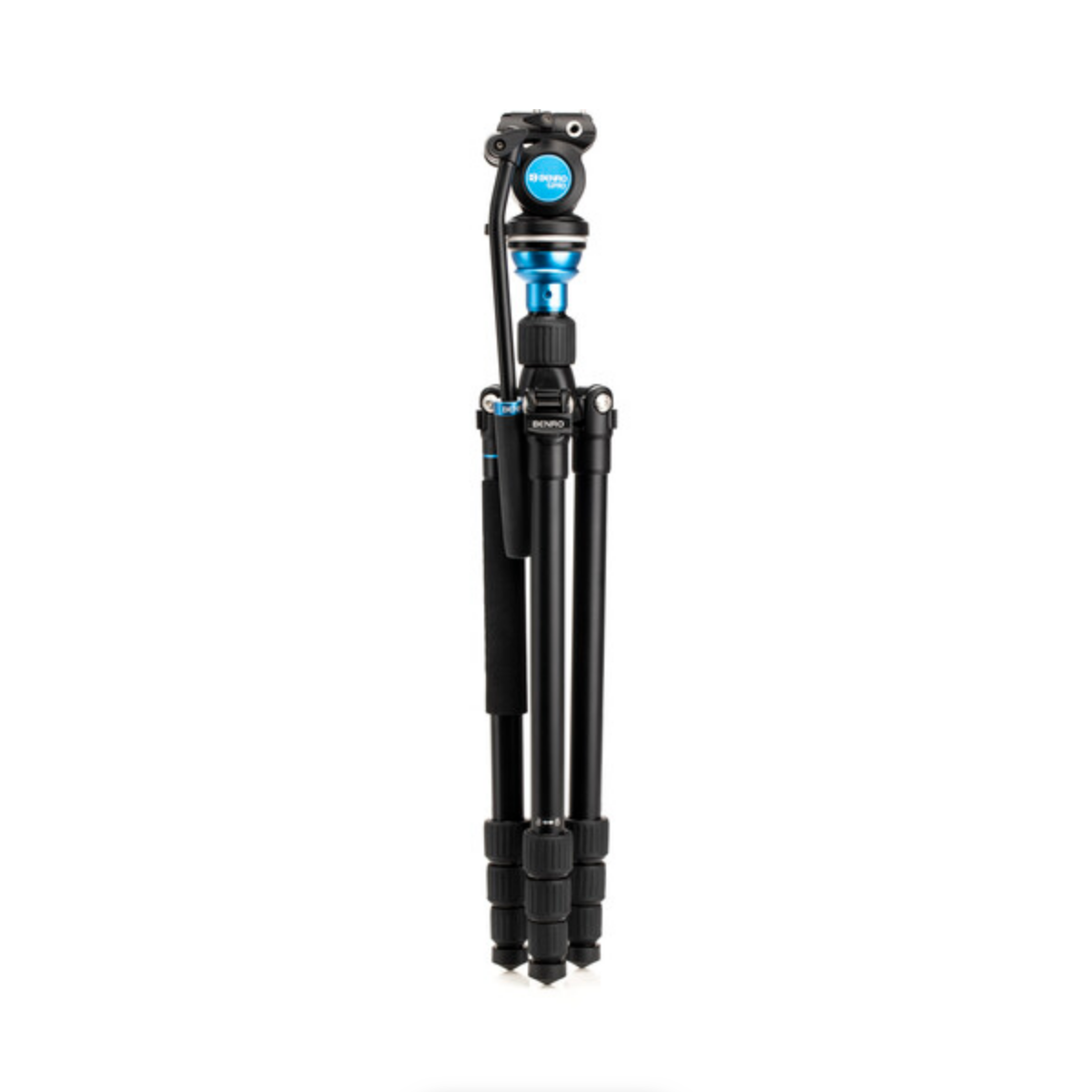 Benro Aero 2 PRO Aluminum Travel Video Tripod with Twist Locks - Lightweight Compact Tripod for DSLR Cameras | Perfect for Travel, Vlogging & Outdoor Photography