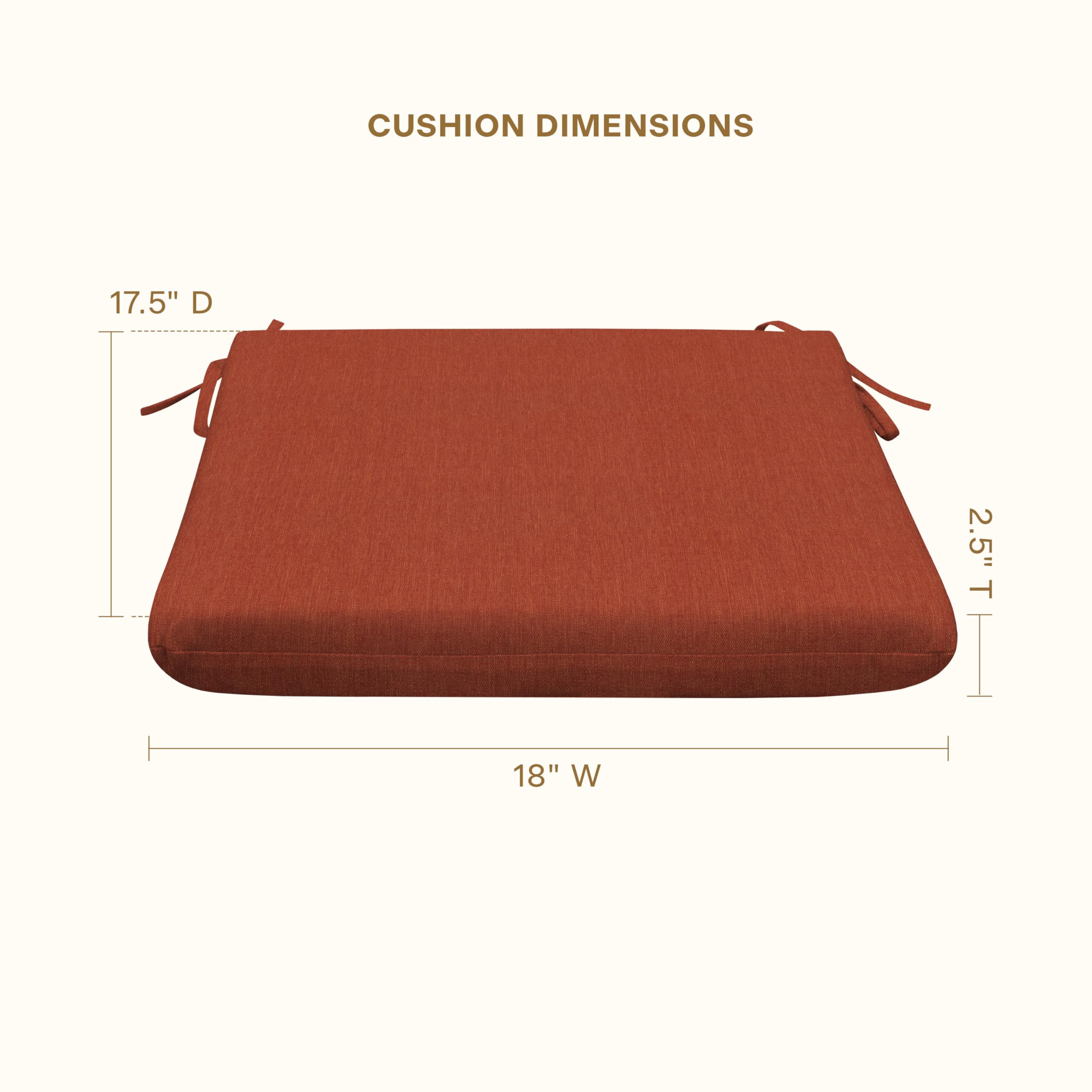 **Breathable Honeycomb Outdoor Seat Cushion Set - 18