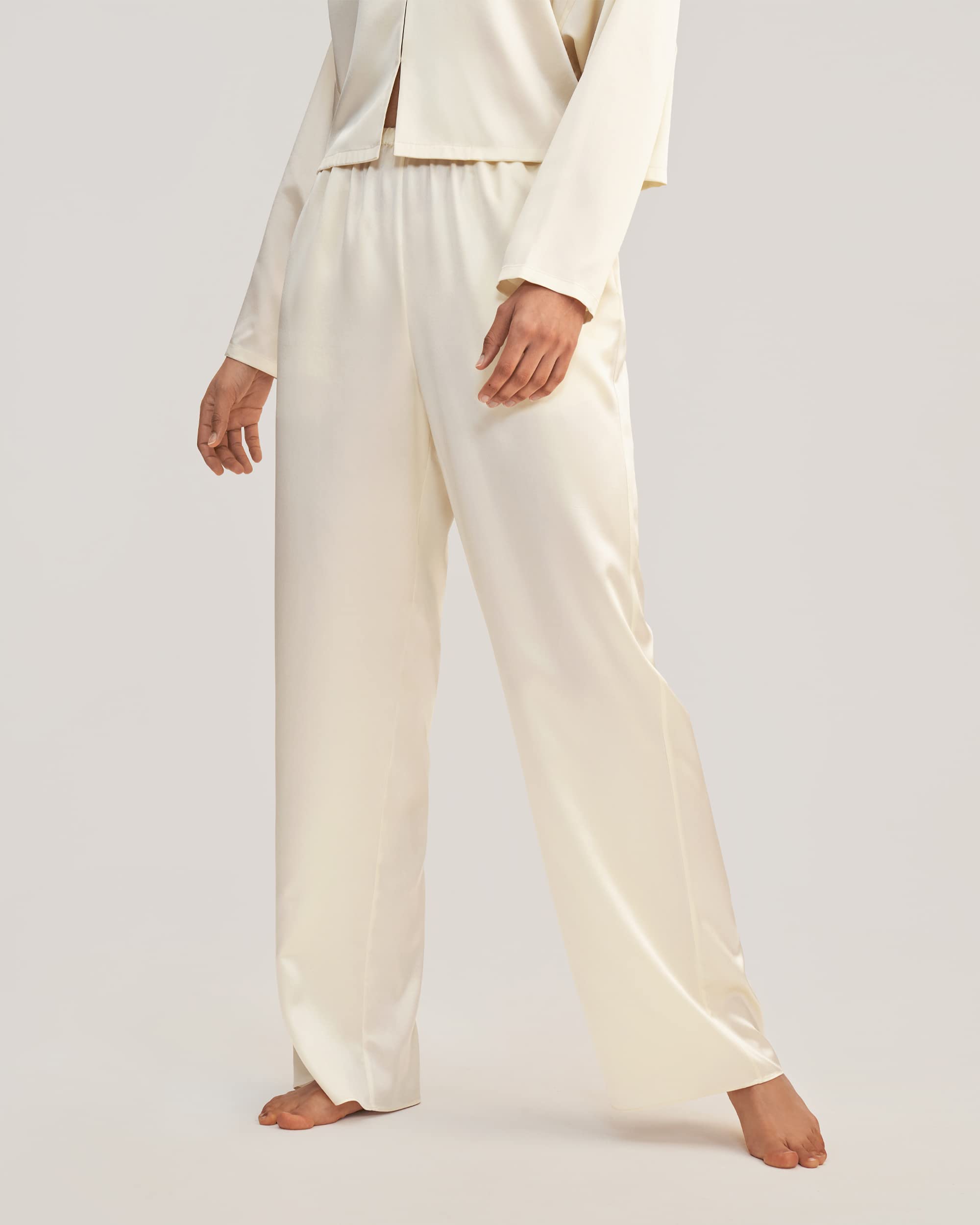 Luxury LilySilk 100% Pure Mulberry Silk Pajama Set for Women - Soft & Breathable 2-Piece Sleepwear - Perfect for Relaxing at Home, Spa Days & Gift Giving