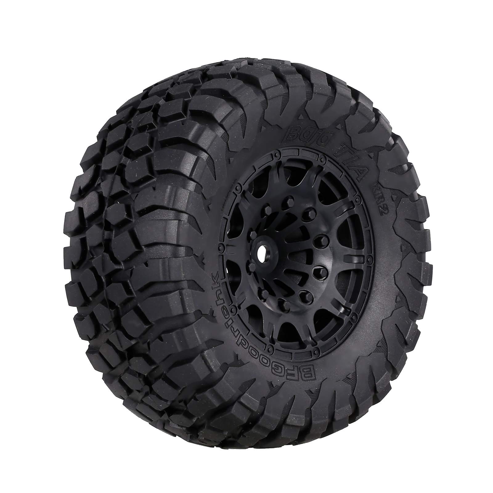 ERYUE 4PCS 110mm 1/10 Scale RC Car Truck Short Course Off-Road Tires & Wheels - Compatible with Traxxas, HSP, Tamiya, HPI, Kyosho RC Vehicles | Perfect for Racing, Crawling & Off-Road Adventures