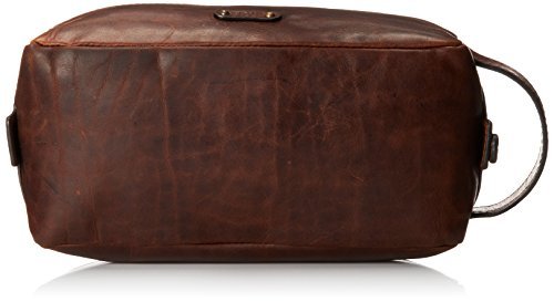 FRYE Men's Logan Large Travel Dopp Kit - Premium Leather Toiletry Bag for Men, Spacious Shaving & Grooming Organizer - Perfect for Travel, Gym, Camping & Business Trips
