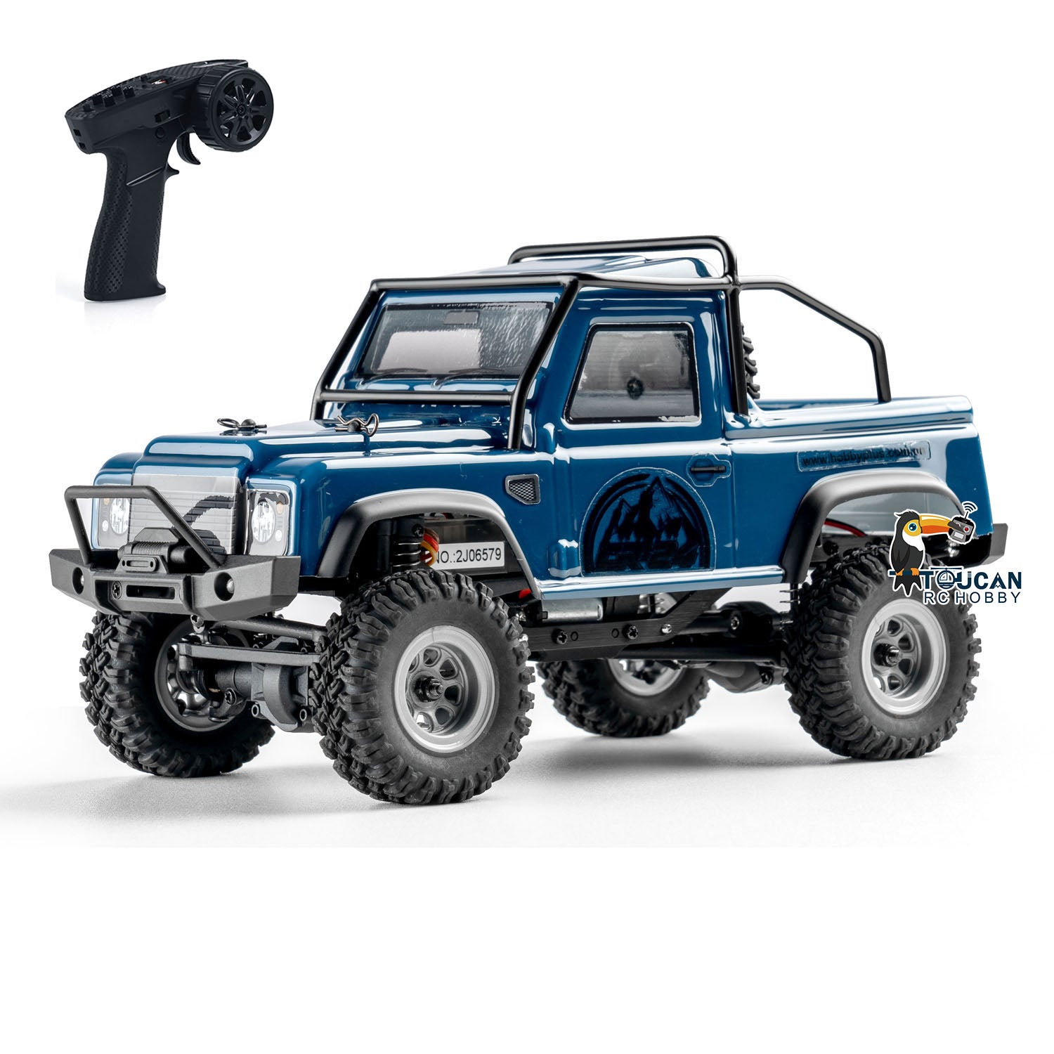 1:24 Scale 4x4 RC Off-Road Truck - 4WD Remote Control Crawler Car with DIY Simulation Model, ESC Servo & LED Light System - Perfect for Indoor/Outdoor Rock Crawling & Off-Road Adventure Play