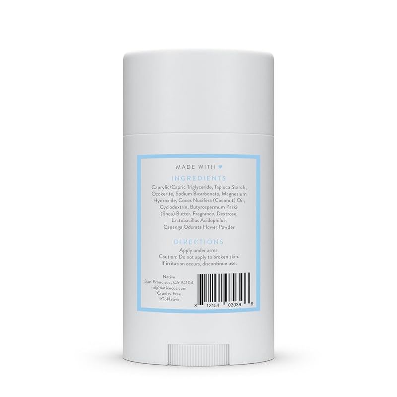 Natural Deodorant for Men & Women | Aluminum-Free with Baking Soda, Probiotics, Coconut Oil & Shea Butter | Powder & Cotton Scent | All-Day Freshness for Workouts, Office & Daily Use