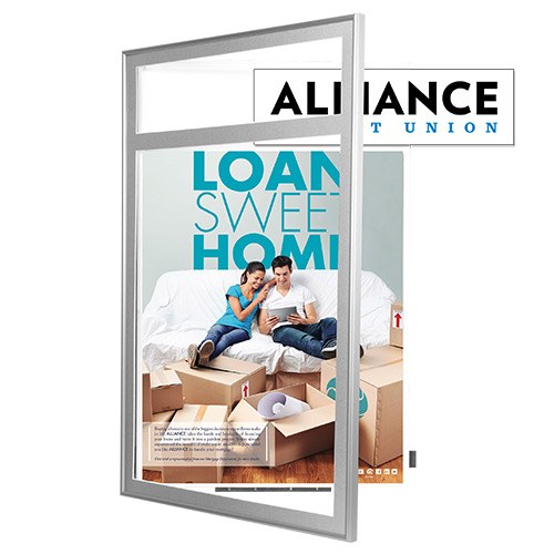 20x24 Poster Frame with Header - SwingFrame Classic Display for Wall Art, Photos & Posters - Perfect for Home, Office & Gallery Decor