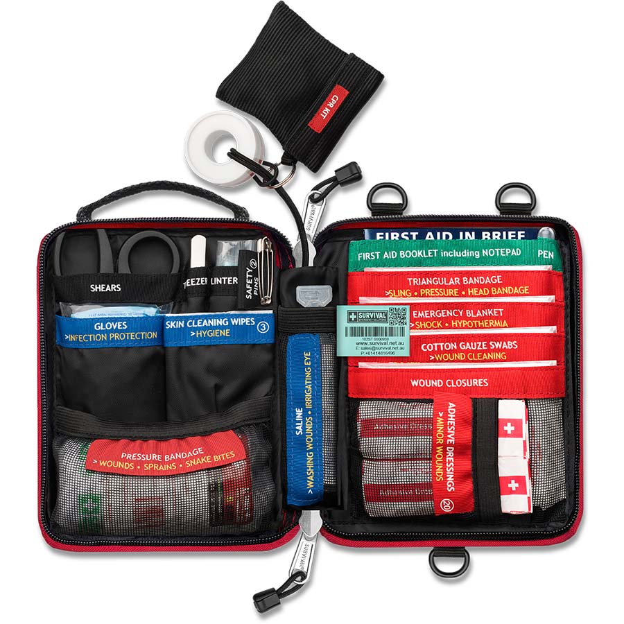 Motorcycle First Aid Kit - Essential Emergency Medical Supplies for Riders | On-the-Go Safety for Road Trips & Adventure Tours