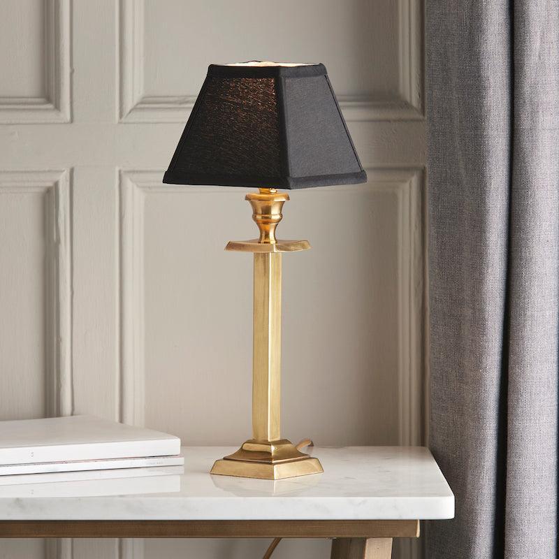 Wellesley Solid Brass Table Lamp Base - Elegant & Durable Base Only for Home Office Decor - Perfect for Living Room, Bedroom, or Study Lighting Upgrade