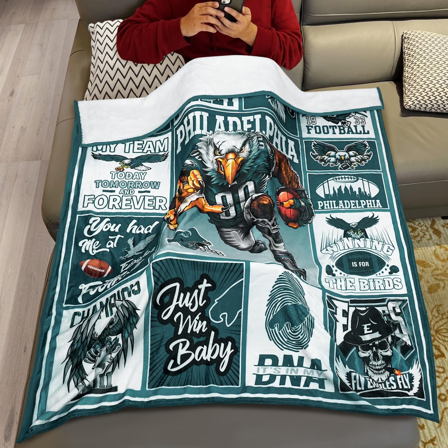 Philadelphia Eagles Football Blanket 60