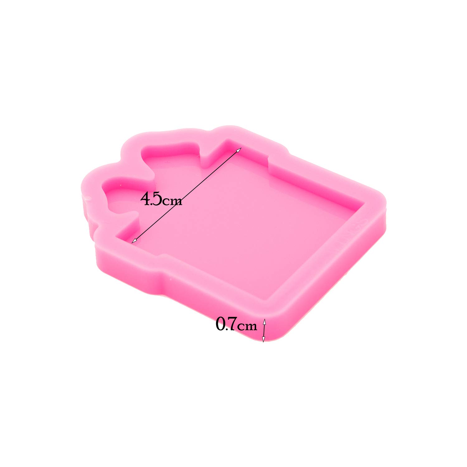 Premium Glossy Christmas Box Style Silicone Molds for Badge Reels - Epoxy Resin Craft Molds for DIY Jewelry Making - Perfect for Holiday Gifts & Handmade Accessories