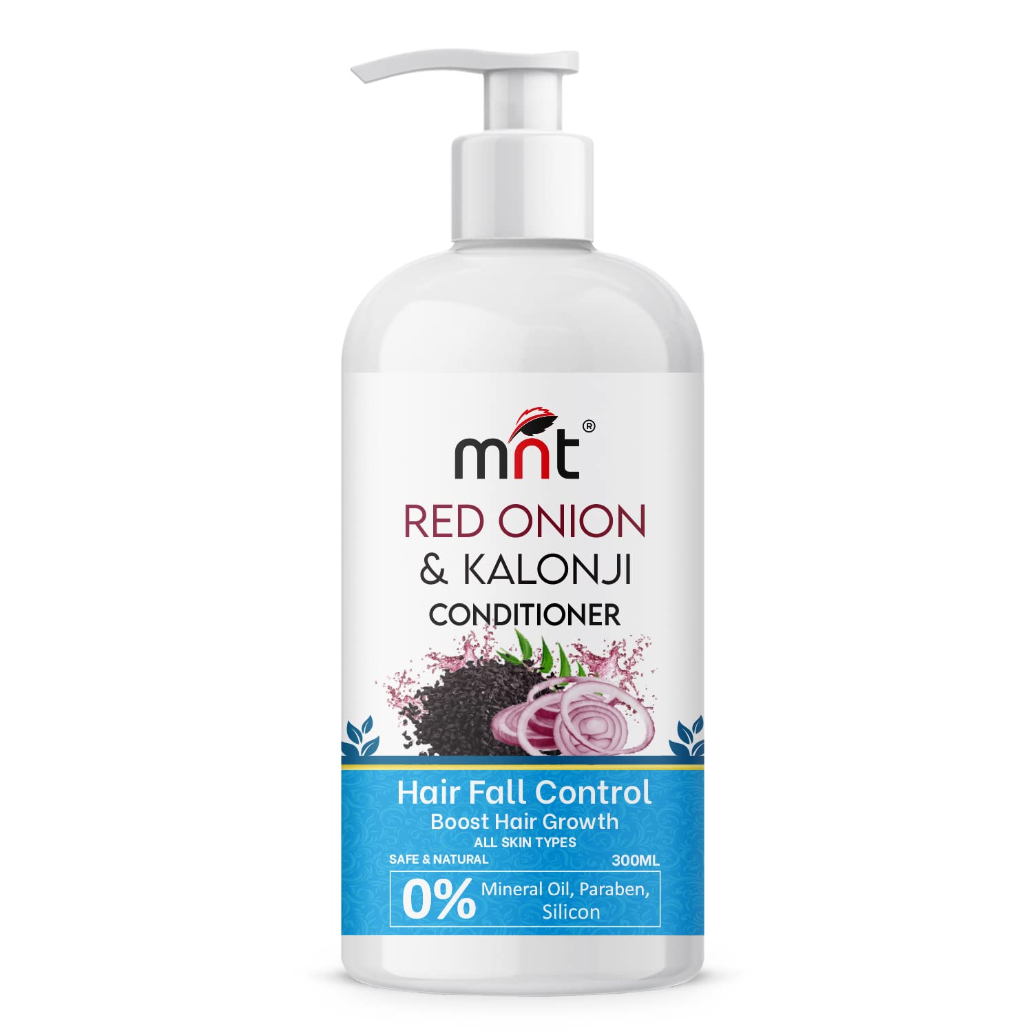 Red Onion & Kalonji Hair Conditioner for Smooth Silky Hair - Promotes Hair Growth & Reduces Hair Fall - 300ml | Perfect for Daily Hair Care & Damaged Hair Repair