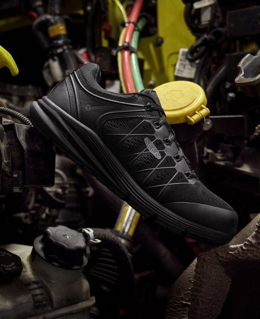 Women's Vista Energy Carbon Toe Work Boots - Black/Raven | Slip Resistant & Comfortable for Construction, Warehouse & Outdoor Work