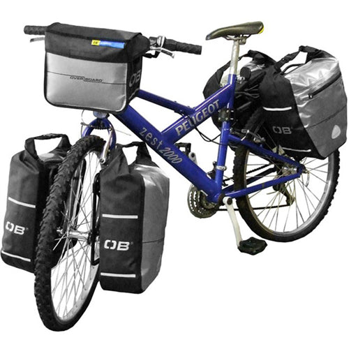 OverBoard Waterproof Bike Pannier - 12L Cycling Backpack for Commuting, Travel & Outdoor Adventures | Durable Water-Resistant Bicycle Bag for Rainy Days & Rough Terrain