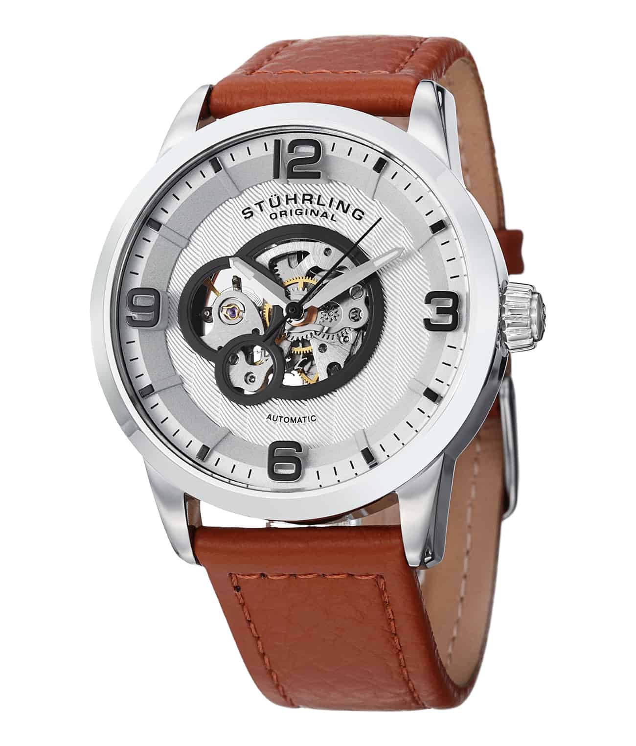 Black Dial / Silver Case / Black Leather Strap Tang Buckle