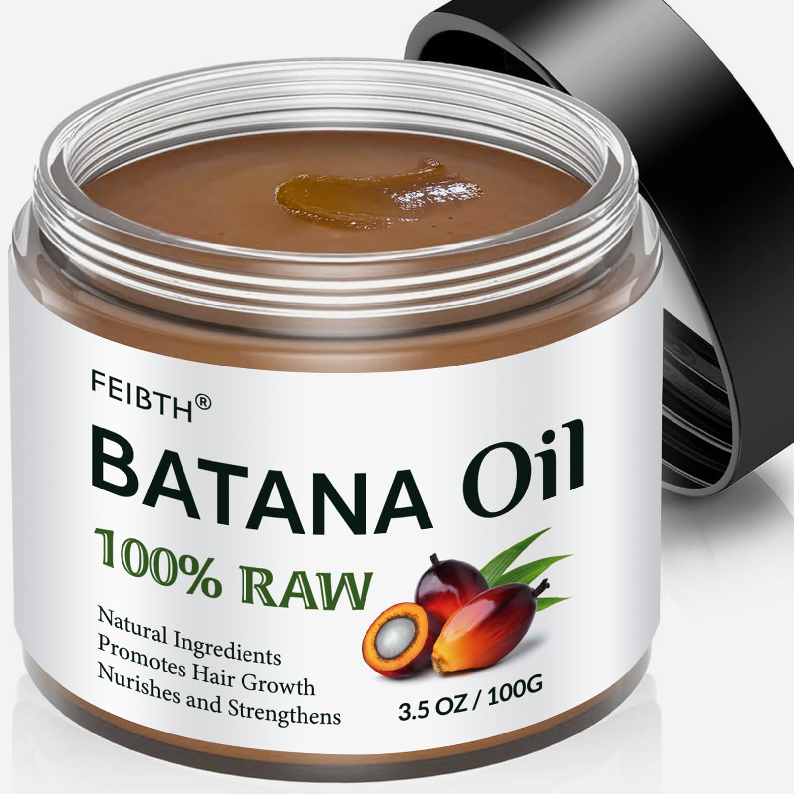 Organic Batana Oil for Hair Growth & Thickness - 100% Pure Raw Batana Oil to Prevent Hair Loss & Stimulate Growth - Dr Sebi Approved Natural Hair Treatment - 100g Bottle for Daily Scalp & Hair Care