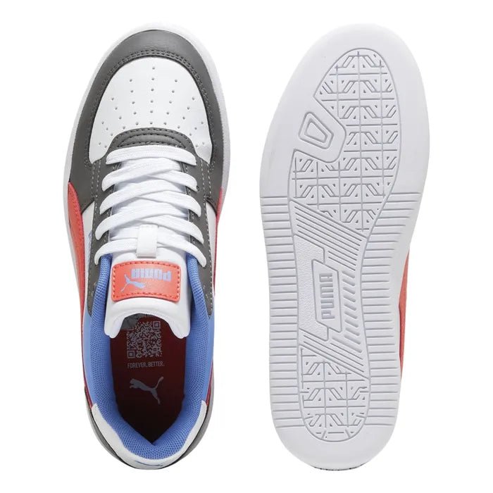PUMA JUNIOR CAVEN 2.0 Sneakers for Kids - White Red Black Athletic Shoes | Running, School & Casual Wear