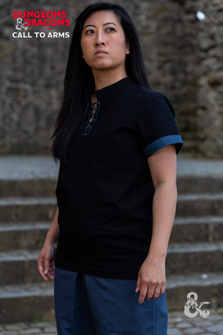 Dungeons & Dragons Rogue T-Shirt - Black & Blue Gaming Apparel for D&D Fans | Perfect for Cosplay, Game Nights & Fantasy Conventions