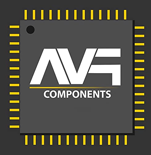 AVS COMPONENTS 12V DC Male Power Jack Connector - Round Panel PCB Mount (10 Pack) for DIY Electronics, CCTV Cameras & Audio Equipment Power Supply