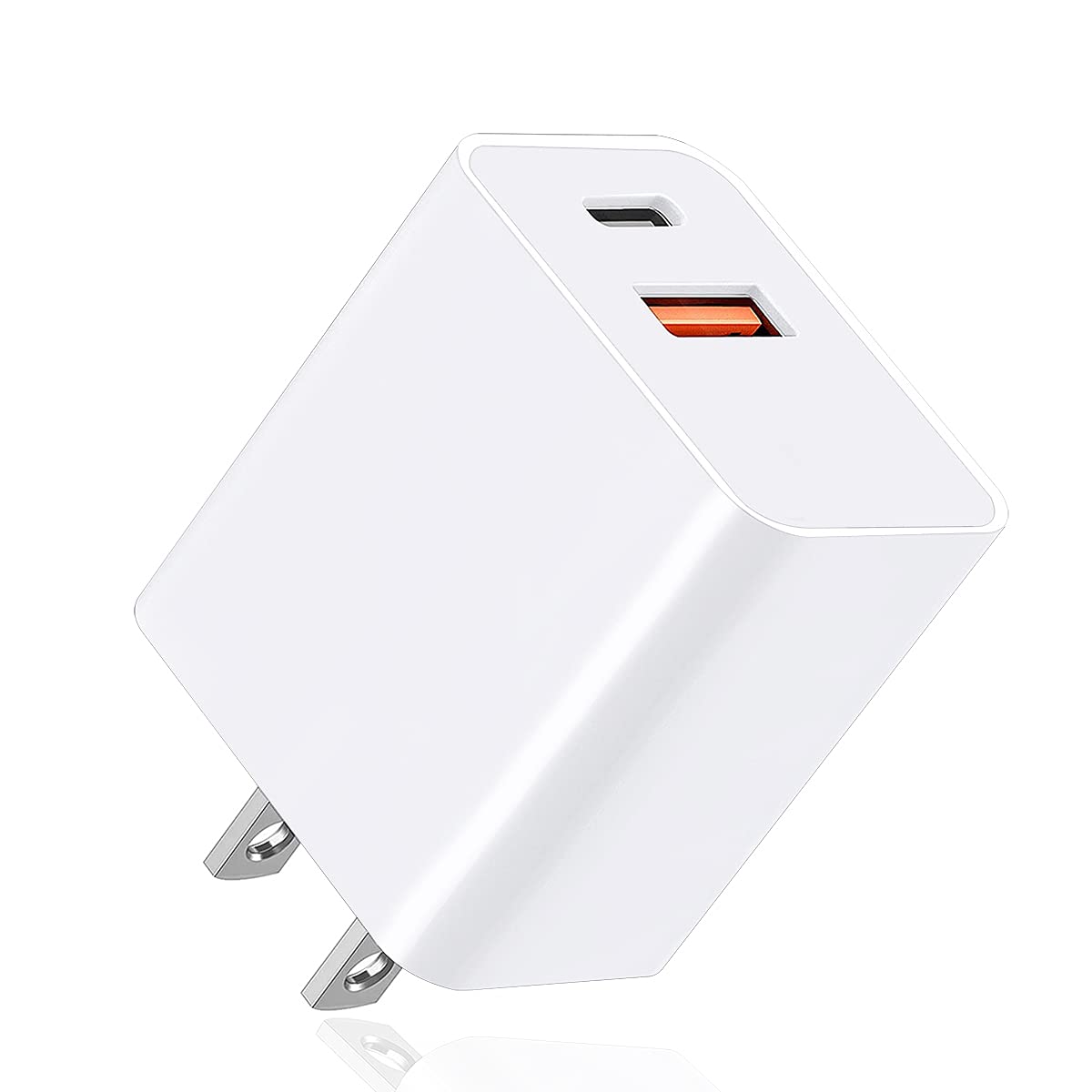 20W USB-C Fast Wall Charger Block - Compatible with iPhone 14/13/12 Pro Max, Apple Watch 8/7, AirPods, iPad Pro/Air/Mini & Pixel 6/6a | Compact Charging Cube for Home, Office & Travel | Fast Charging for Multiple Devices