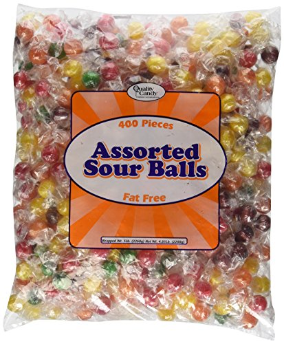Best Sour Fruit Balls Candy - Assorted Flavors 5lb Bulk Pack - Perfect for Parties, Movie Nights & Office Snacks