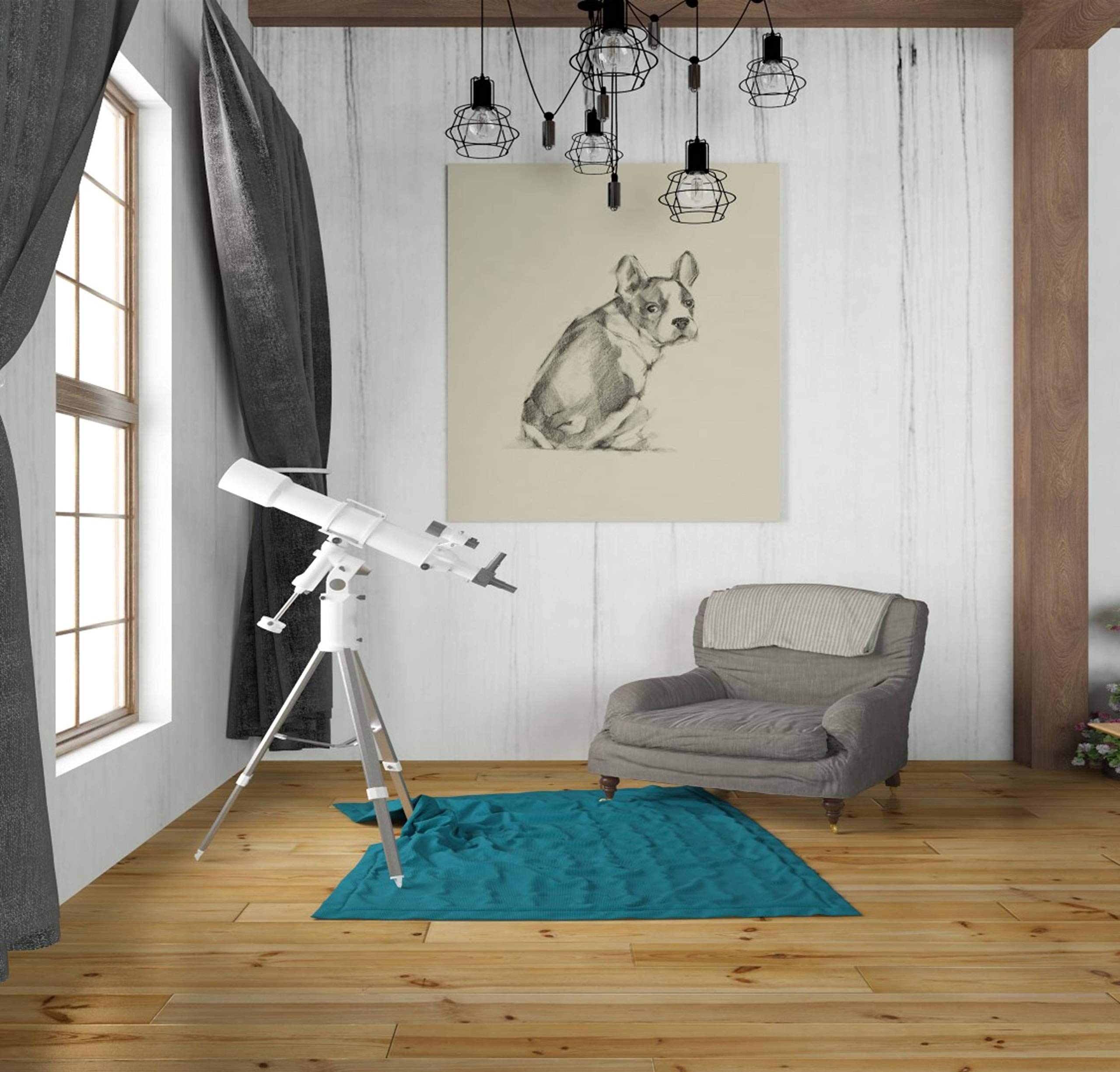 Ethan Harper 'Puppy Dog Eyes IV' Canvas Wall Art - 26x30 Inch Graffiti Dog Painting for Living Room, Bedroom & Office Decor - Modern Abstract Animal Artwork