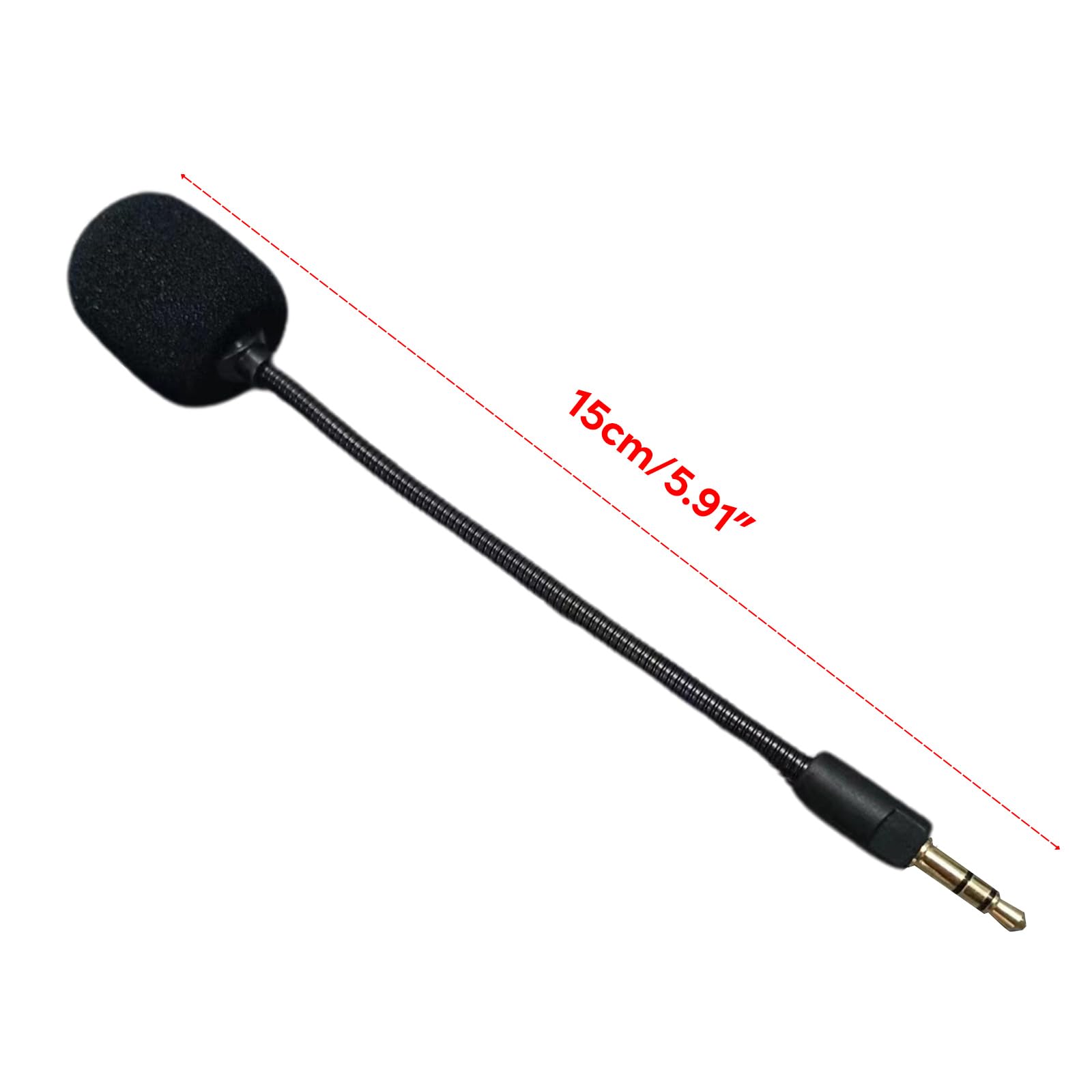 Detachable 3.5mm Boom Microphone for BarracudaX Headset - Plug & Play Windproof Foam Mic with Noise Cancellation - Flexible & Stylish Design for Gaming, Streaming & Online Meetings