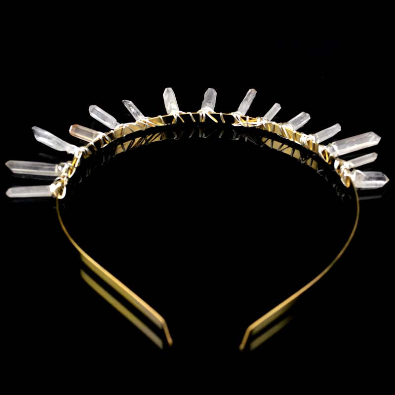 Stylish Natural Stone Headband for Women | Boho Hair Accessories for Yoga, Meditation & Everyday Wear