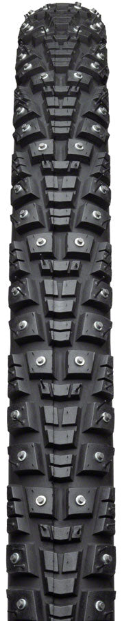 45NRTH Gravdal 650B x 38 Gravel Bike Tire - Clincher, Steel Bead, Black, 33 TPI with 240 Carbide Studs for Winter Cycling - Perfect for Snowy Trails and Icy Commutes