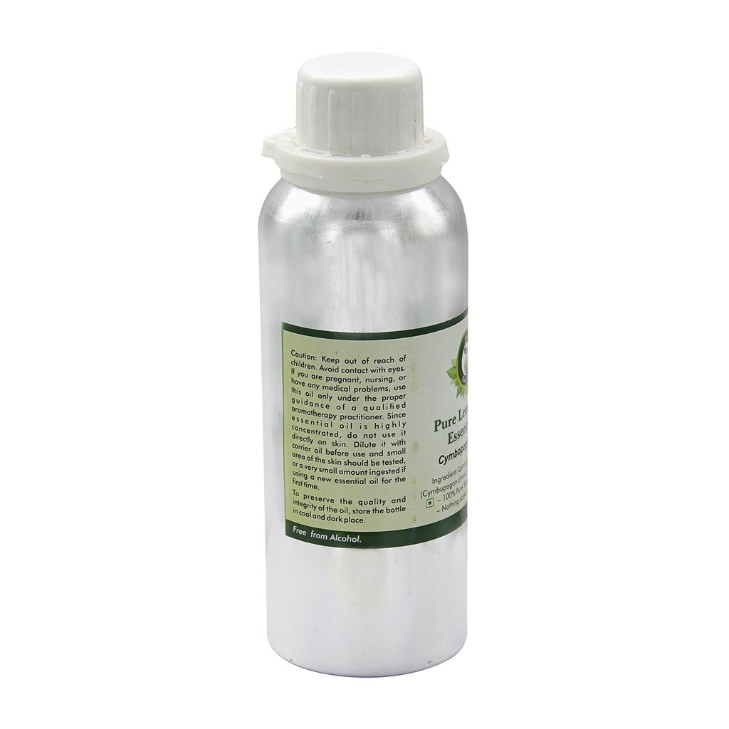 Pure Lemongrass Essential Oil 300ml - 100% Natural Therapeutic Grade for Aromatherapy, Massage & Skin Care - Cymbopogon Citratus Oil for Diffusers, DIY Beauty & Stress Relief