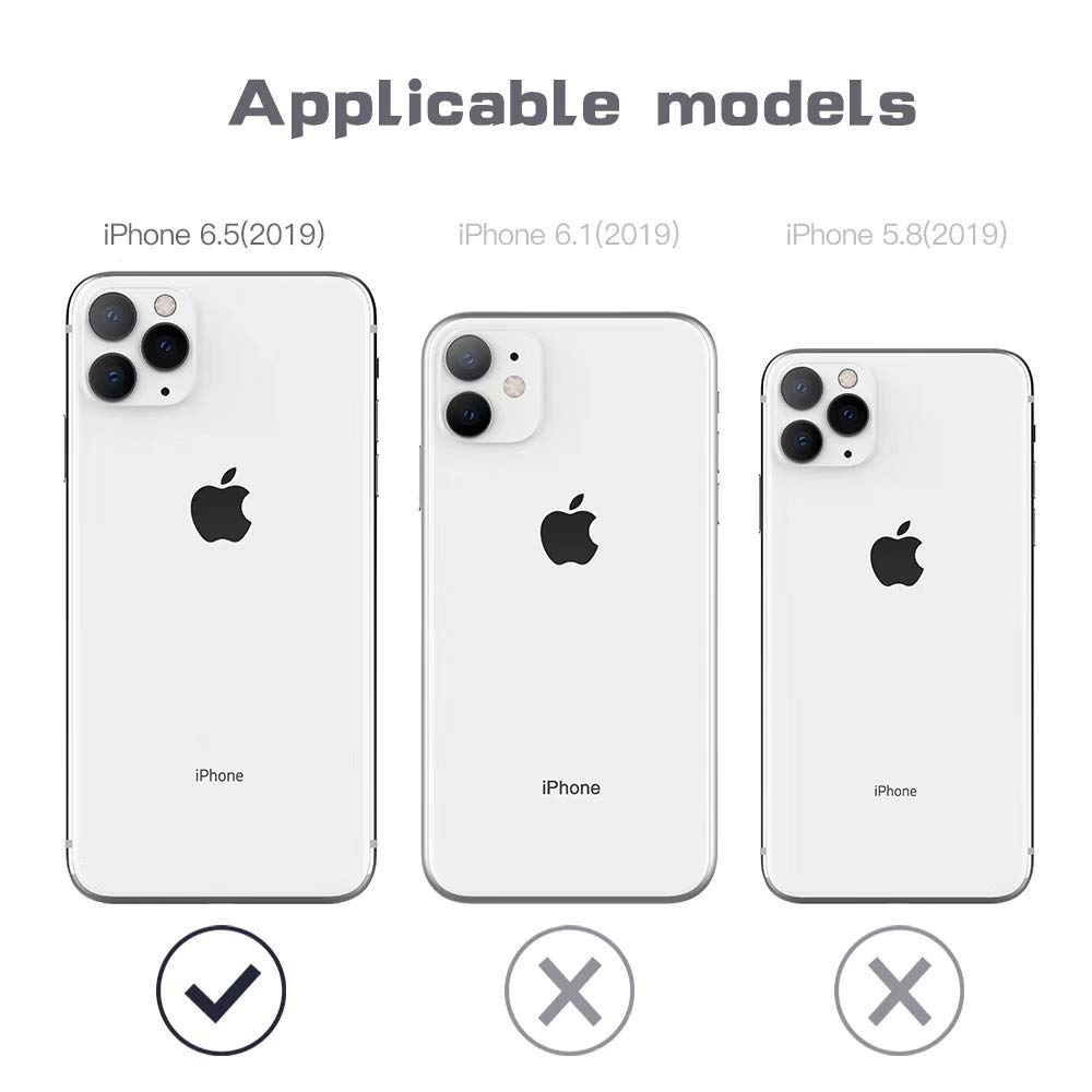 **Marrkey Heavy Duty Shockproof Aluminum Alloy Case for iPhone 11 Pro Max 6.5 Inch - Full Body Protection with Built-in Screen Protector, Black - Perfect for Outdoor, Work & Travel**