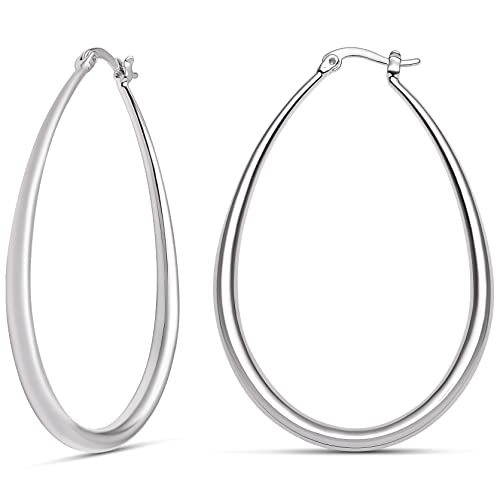 Sterling Silver Plated / 2.2 in - MEDIUM
