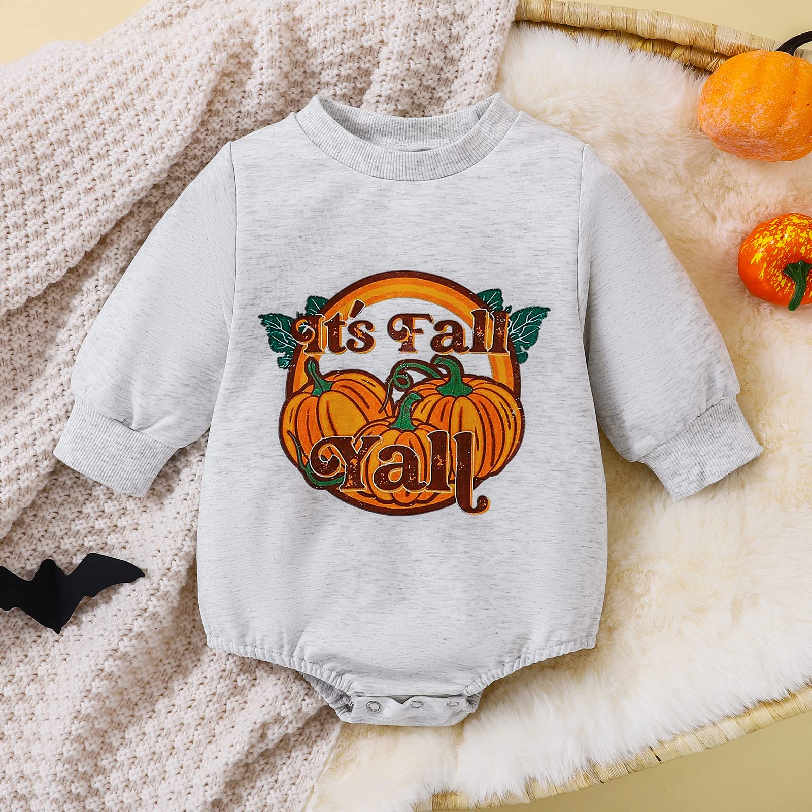 Baby Girl Sweatshirt Romper Outfit - Long Sleeve Bodysuit Top & Sweater Set for Newborns | Spring Baby Clothes for Playdates & Photo Shoots