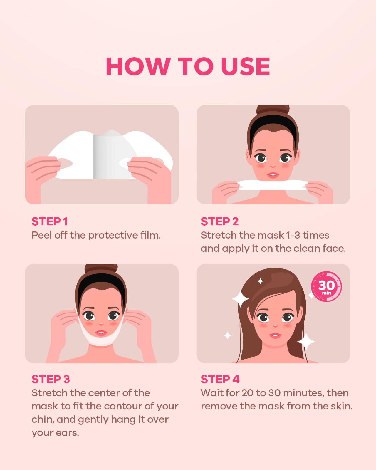 FairyFace V Line Shaping Face Masks (7 Pack) - Double Chin Reducer & Lifting Hydrogel Collagen Mask with Aloe Vera & Seaweed Extract - Anti-Aging & Anti-Wrinkle Treatment for Firming & Slimming - Perfect for Spa Night, Self-Care Routine & Travel Skincare
