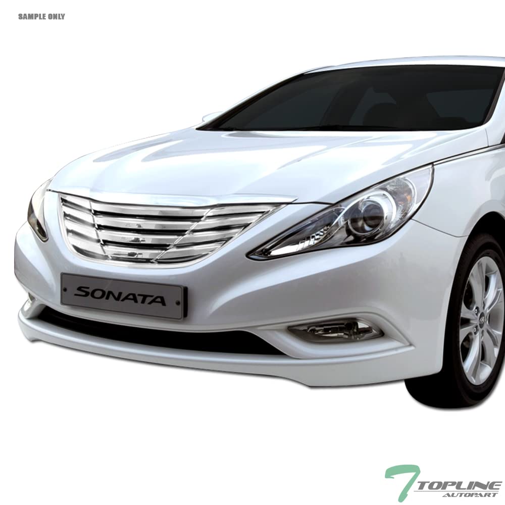 2010-2013 Hyundai Sonata Chrome Horizontal Front Bumper Grille Replacement - OEM Style Upgrade for Enhanced Vehicle Appearance | Perfect for Car Customization & Style Enhancement