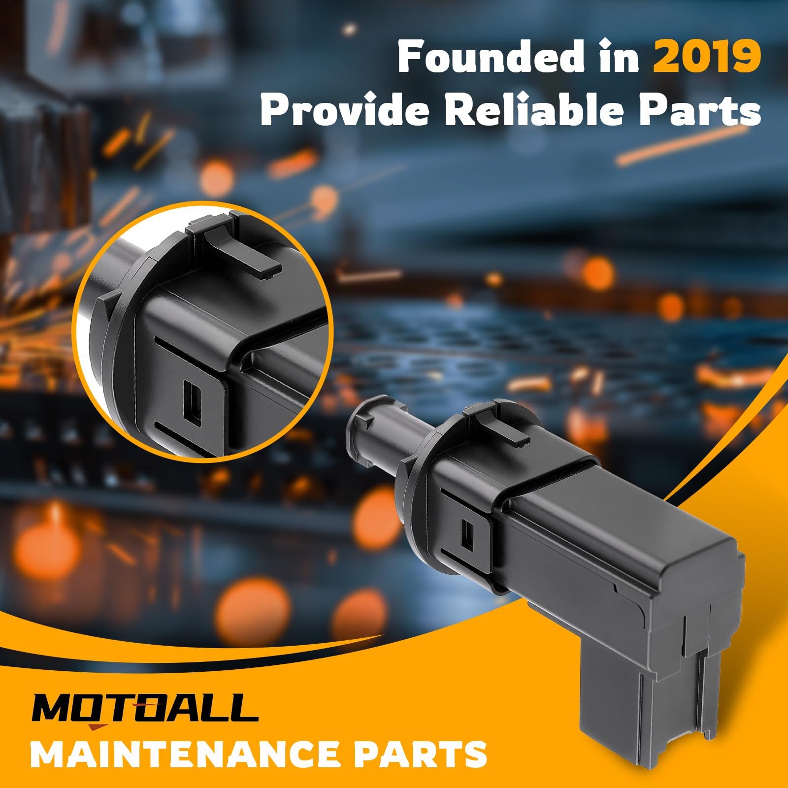 MOTOALL Brake Light Switch 68078700AE - Compatible with Ram 1500 2500 3500 4500 5500, Jeep Grand Cherokee, Dodge Durango - Stop Lamp Switch Sensor & Brake Pedal Position Sensor - Perfect for Safe Driving & Vehicle Maintenance