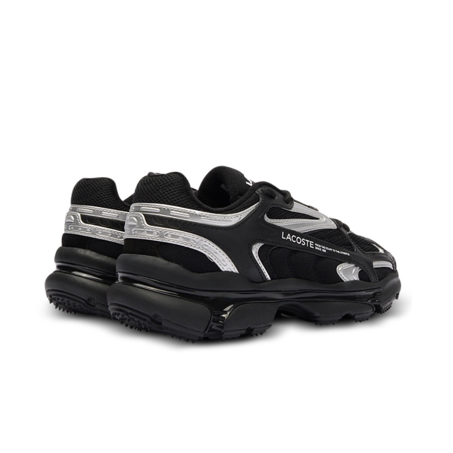 Lacoste Men’s L003 2K24 124 Black Silver Sneakers - Stylish & Comfortable Casual Shoes for Men | Perfect for Everyday Wear, Work & Outdoor Activities