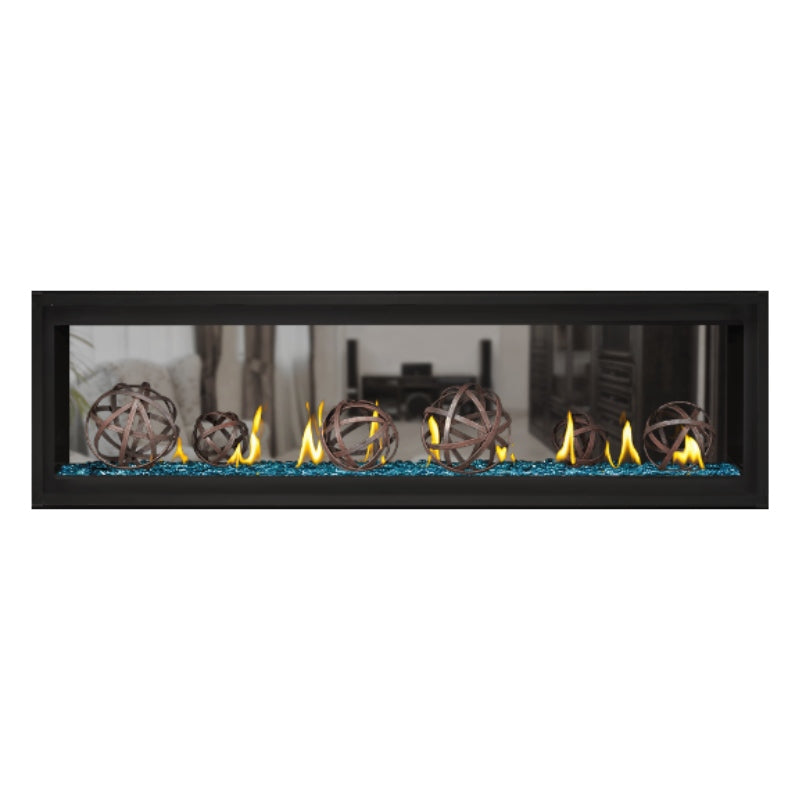 Napoleon Luxuria 74 See-Through Linear Direct Vent Gas Fireplace - LVX74N2X | Modern Indoor Heating Solution for Living Rooms & Bedrooms