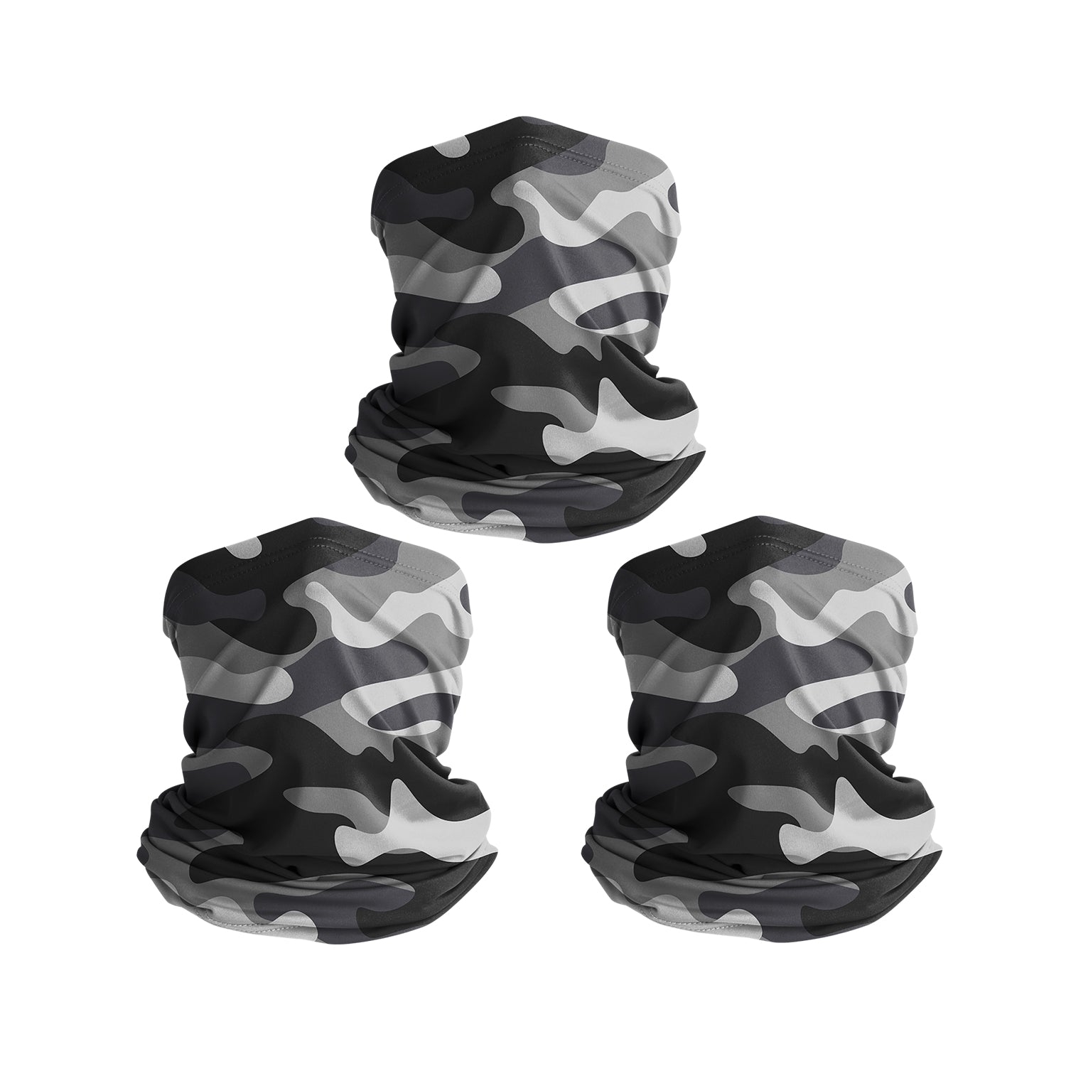 TJKL102 (3 Pack) Kids Bandanas & Neck Gaiters - Soft Cotton Face Coverings for Outdoor Play, Sports & Sun Protection - Unisex Children's Fashion Accessories for Hiking, Cycling & School Activities