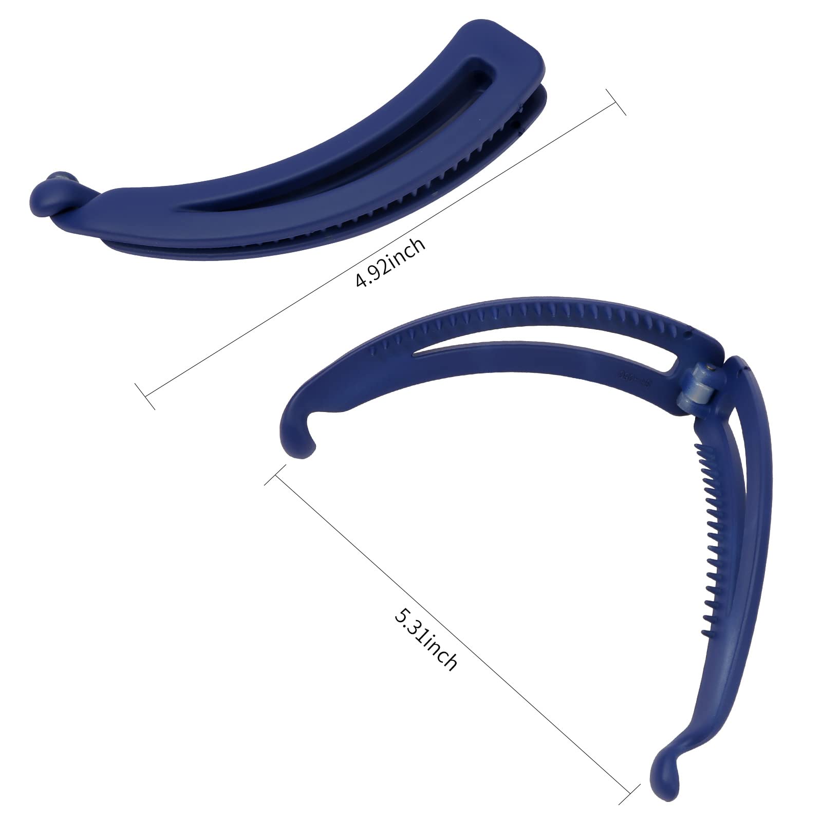 Velscrun 7-Pack Banana Hair Clips - 4