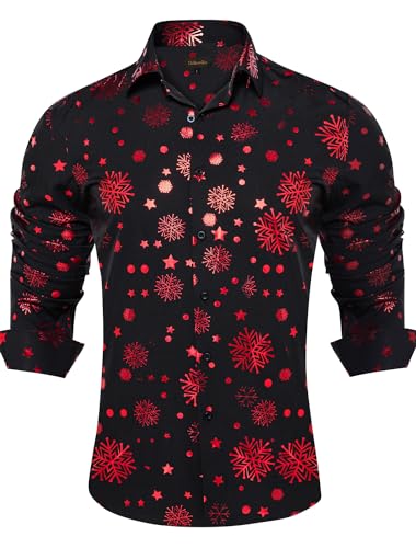 Black/Red Snowflake